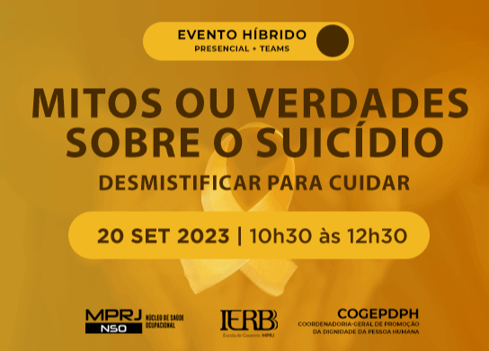 IERBB realiza evento sobre mitos e verdades a respeito do suicídio
