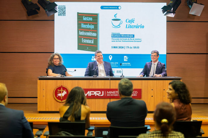 IERBB/MPRJ realiza Café Literário sobre antissemitismo estrutural com a participação de Gustavo Binenbojm