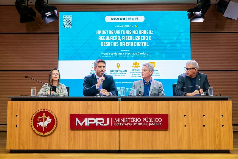 MPRJ promove curso sobre regulamentação de apostas virtuais